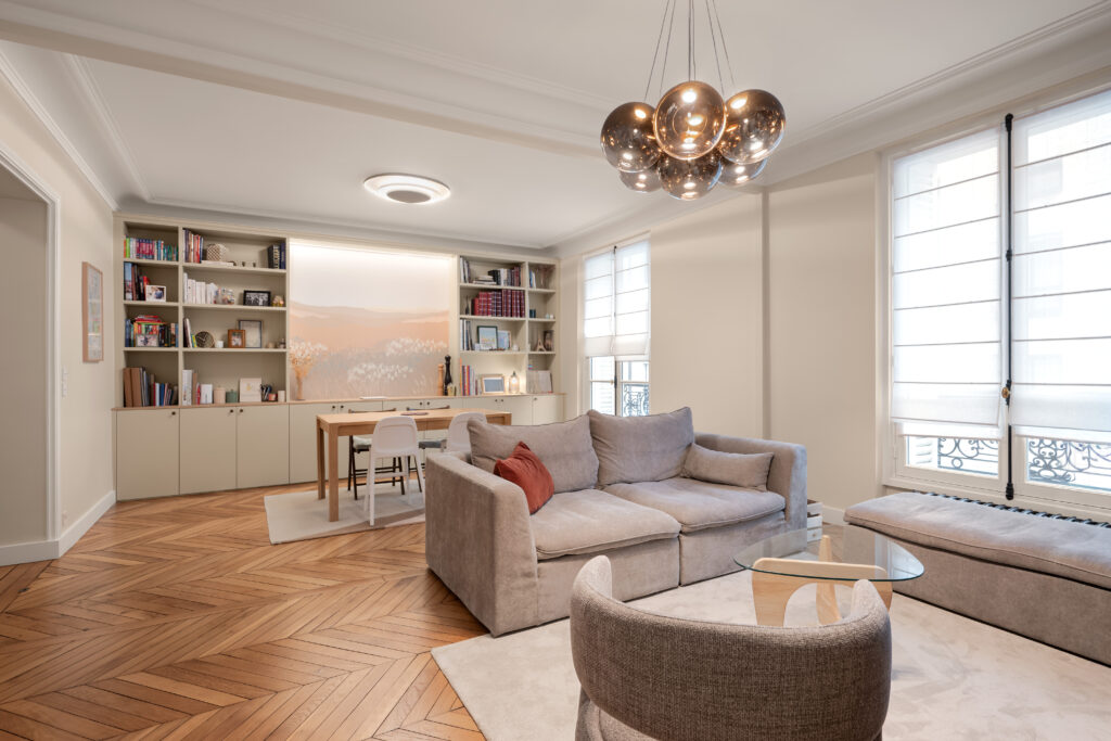 1 renovation salon bibliotheque paris appartement hausmannien